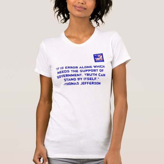 Bulloch Coのお茶会のTシャツの背部ジェファーソン Tシャツ (正面)