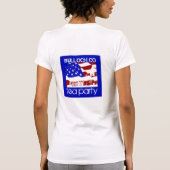 Bulloch Coのお茶会のTシャツの背部ジェファーソン Tシャツ (裏面)