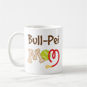 BullPei犬の品種お母さんのギフト コーヒーマグカップ (左)