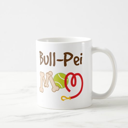 BullPei犬の品種お母さんのギフト コーヒーマグカップ (右)