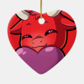 Bullpew-Chat Love セラミックオーナメント (裏面)