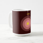 Bulls Eye — 90s Maximalist Coffee Mug | Retro コーヒーマグカップ (正面左)