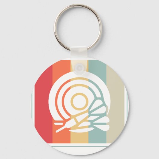 Bullseye Dart Board Dartboard Target キーホルダー (正面)