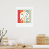 Bullseye Dart Board Dartboard Target ポスター (キッチン)