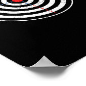 Bullseye dartboard dartboard target ポスター (角)