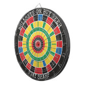 Bullseye or Buy Beer Funny Dartboard Wall Game ダーツボード (正面右)
