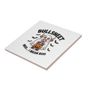 BULLSHEET ハロウィン かわいい牛のおばけ タイル (側面)