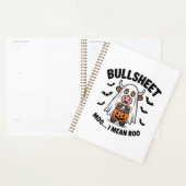 BULLSHEET ハロウィン かわいい牛のおばけ プランナー手帳 (ディスプレー)