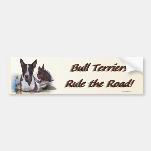 bullterrier_bumpersticker バンパーステッカー (正面)