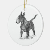 Bullterrier Ceramic Ornament セラミックオーナメント (左)