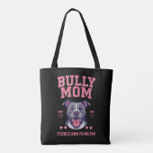 Bully Dog Mom - Fierce Fearless - Pit Bull Lover トートバッグ (裏面)