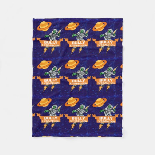 BULLY EXTERMINATOR, AQUI ESTAMOS Y NO NOS VAMOS フリースブランケット (正面)
