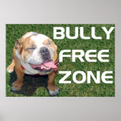 BULLY FREE ZONE 52" x 35"ポスター ポスター (正面)