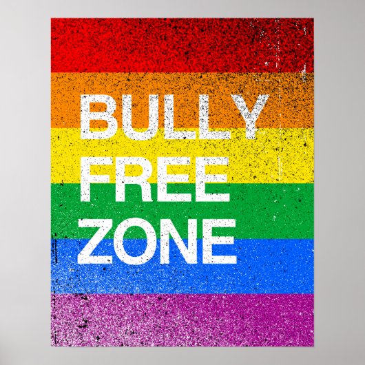 BULLY FREE ZONE -.png ポスター (正面)