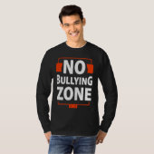 Bullying Awareness  No Bullying Zone Tシャツ (正面フル)