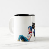 Bulma e vegeta mugs ツートーンマグカップ (正面左)