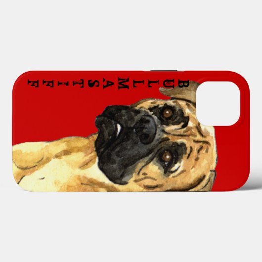 Bulmastiffカラーブロック Case-Mate iPhoneケース (裏面 (横))