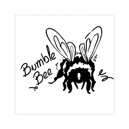 Bumble Bee ラバースタンプ (インプリント)