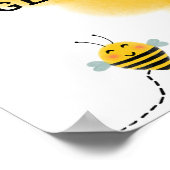 Bumble Bee Gender Reveal Welcome Sign Poster ポスター (角)