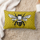 Bumble Bee hive Apiary Throw Pillow ランバークッション (ブランケット)