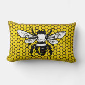 Bumble Bee hive Apiary Throw Pillow ランバークッション (正面)