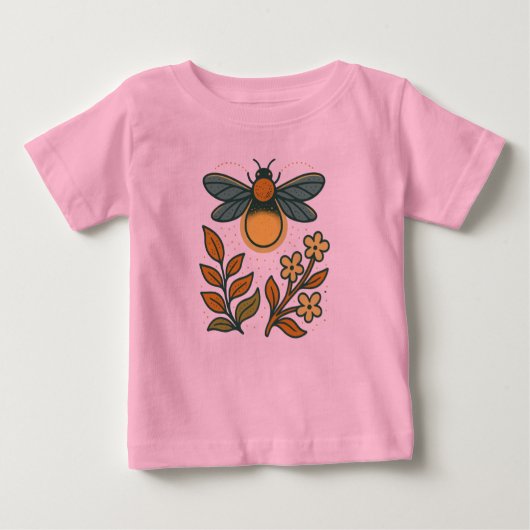 Bumble Bee Love ベビーTシャツ (正面)