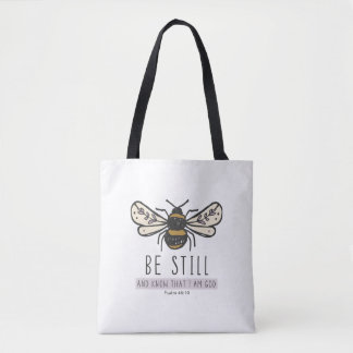 bumble bee scripture tote bag トートバッグ