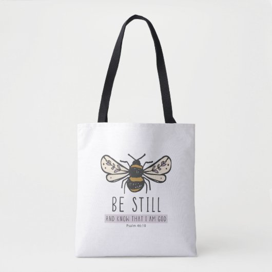 bumble bee scripture tote bag トートバッグ (正面)