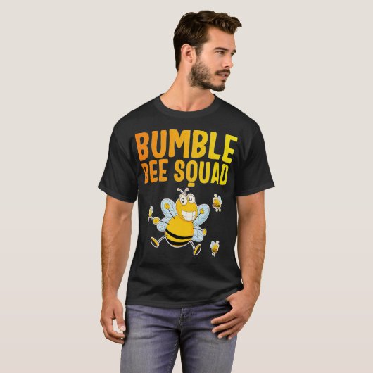 Bumble Bee Squad, Bumblebee Team Group, Cute Gift Tシャツ (正面フル)