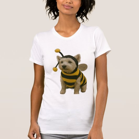 Bumble Bee Westie Halloween Tシャツ (正面)