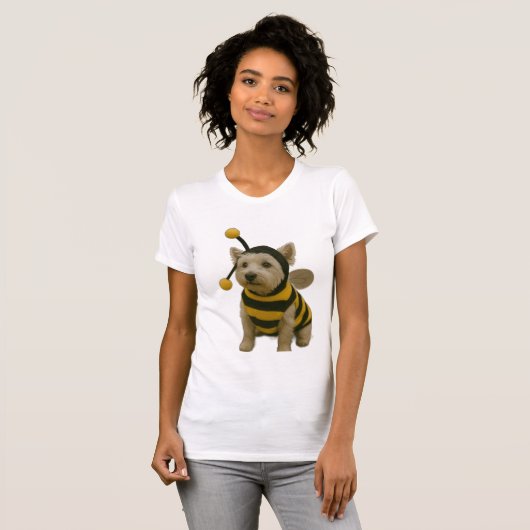 Bumble Bee Westie Halloween Tシャツ (正面フル)