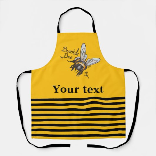 Bumble Bee yellow エプロン (正面)