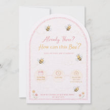 "Bumblebee" 3rd Birthday Invite