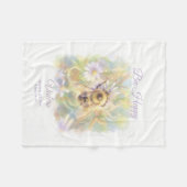 Bumblebee Baby Blanket | Nature Gift フリースブランケット (正面(横))