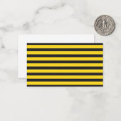 Bumblebee Black Yellow Horizontal Lines Bumble Bee ノートカード (正面/裏面インサイチュ)