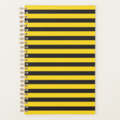 Bumblebee Black Yellow Horizontal Lines Bumble Bee プランナー手帳 (正面)
