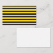 Bumblebee Black Yellow Horizontal Lines Bumble Bee 名刺 (正面/裏面)
