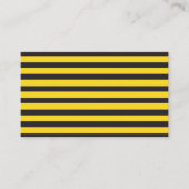 Bumblebee Black Yellow Horizontal Lines Bumble Bee 名刺 (正面)