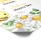 Bumblebee First Bee Day Birthday Milestone Sign ポスター (角)