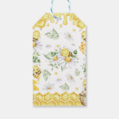 Bumblebee First Bee Day Birthday Party Thank You ギフトタグ (裏面)