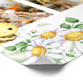 Bumblebee Floral First Year Photo Milestone Poster ポスター (角)