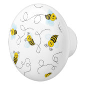 Bumblebee Flying Yellow Black Bumble Bee セラミックノブ (右)