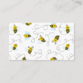Bumblebee Flying Yellow Black Bumble Bee 名刺 (裏面)