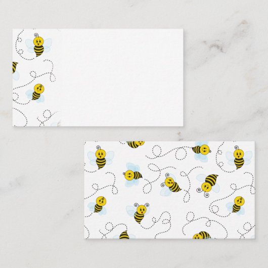 Bumblebee Flying Yellow Black Bumble Bee 名刺 (正面/裏面)