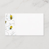 Bumblebee Flying Yellow Black Bumble Bee 名刺 (正面)