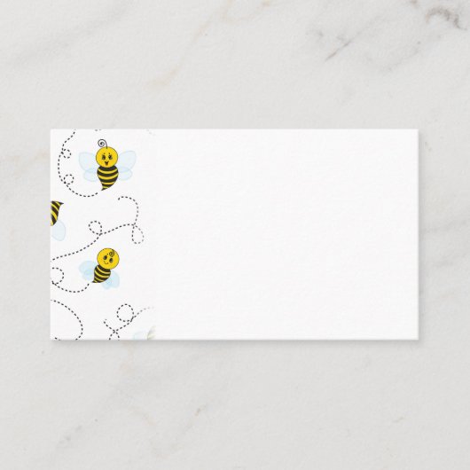 Bumblebee Flying Yellow Black Bumble Bee 名刺 (正面)