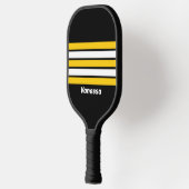 Bumblebee Nostalgic Across Striping with Name ピックルボールラケット (左)