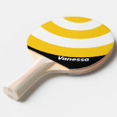 Bumblebee Nostalgic Circle Stripe with Name 卓球ラケット (正面アングル)