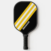 Bumblebee Nostalgic Stripes with Name ピックルボールラケット (正面)