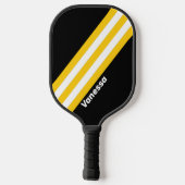 Bumblebee Nostalgic Stripes with Name ピックルボールラケット (裏面)